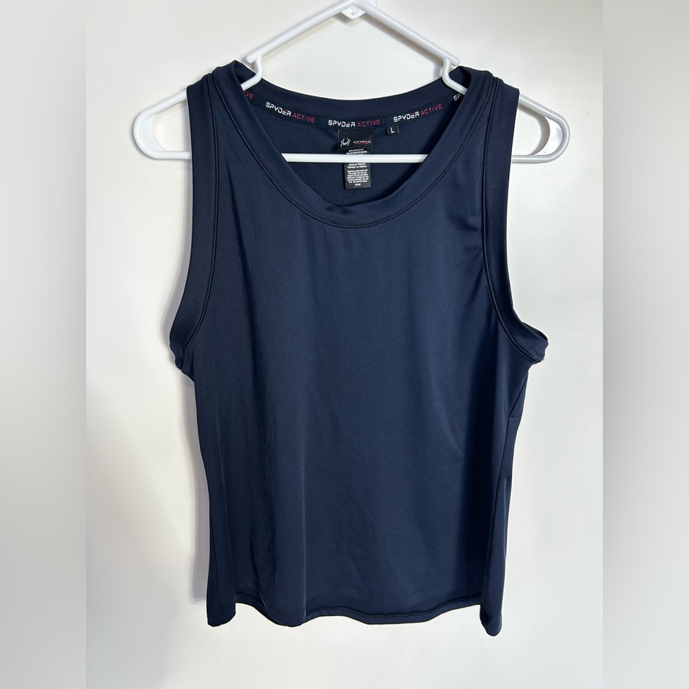 Spyder Active Navy Blue‎ Tank Top SZ Large
